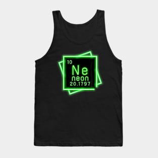 Neon Element Chemistry Periodic Table Science Nerd Kids Boys Tank Top